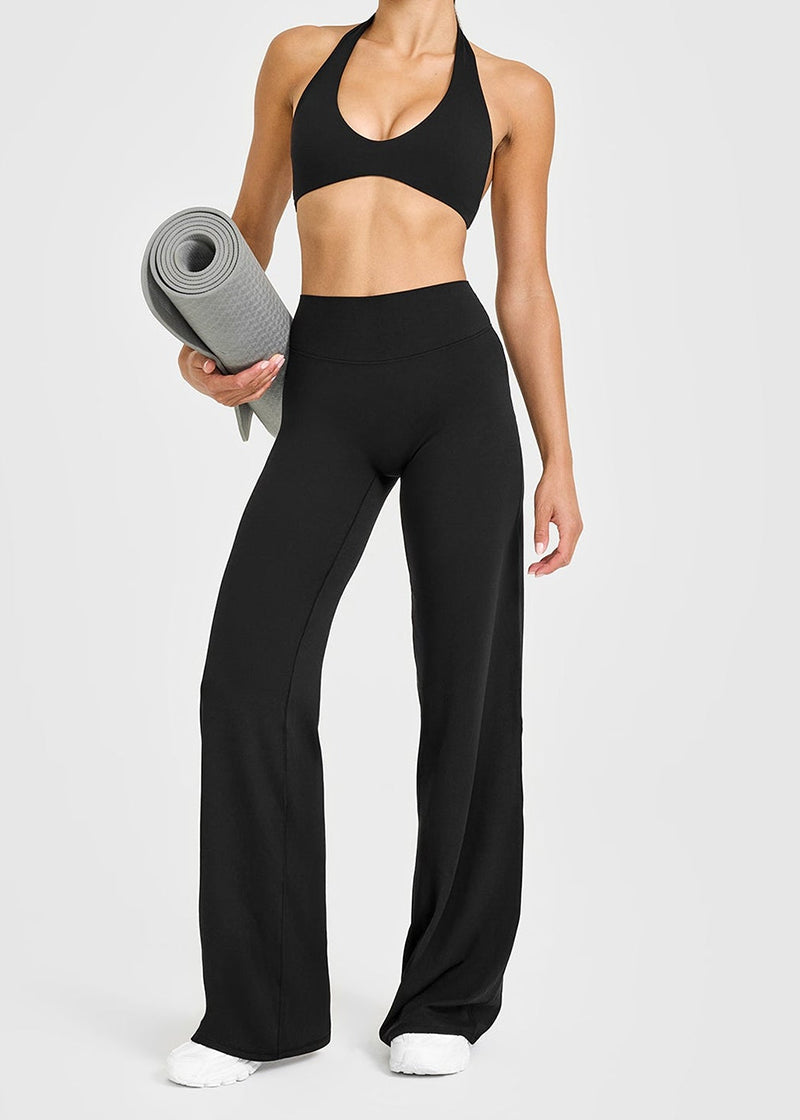 High-Waisted Wide-Leg Yoga Lounge Pants