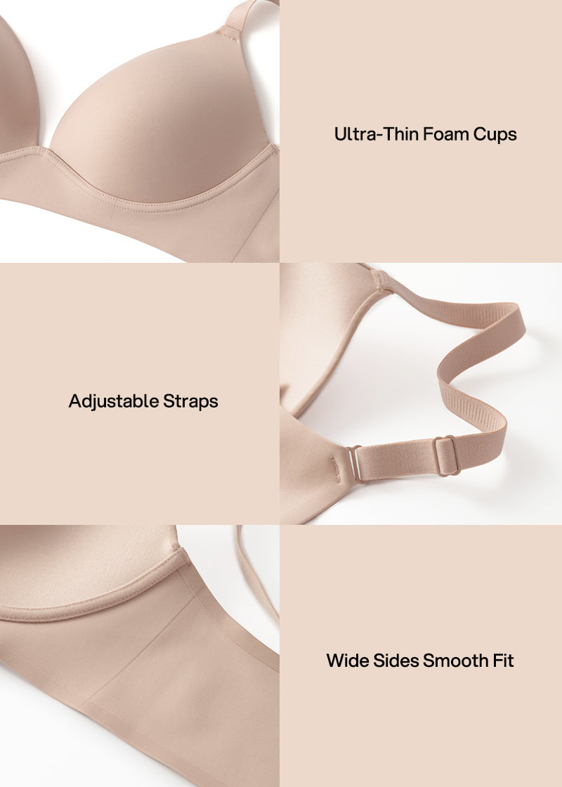 Comfort Wireless Deep V Plunge Bra