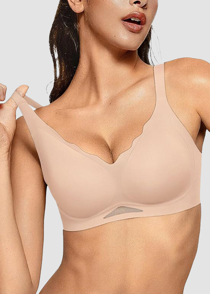 Seamless Soft Comfort Wireless Mesh Bra