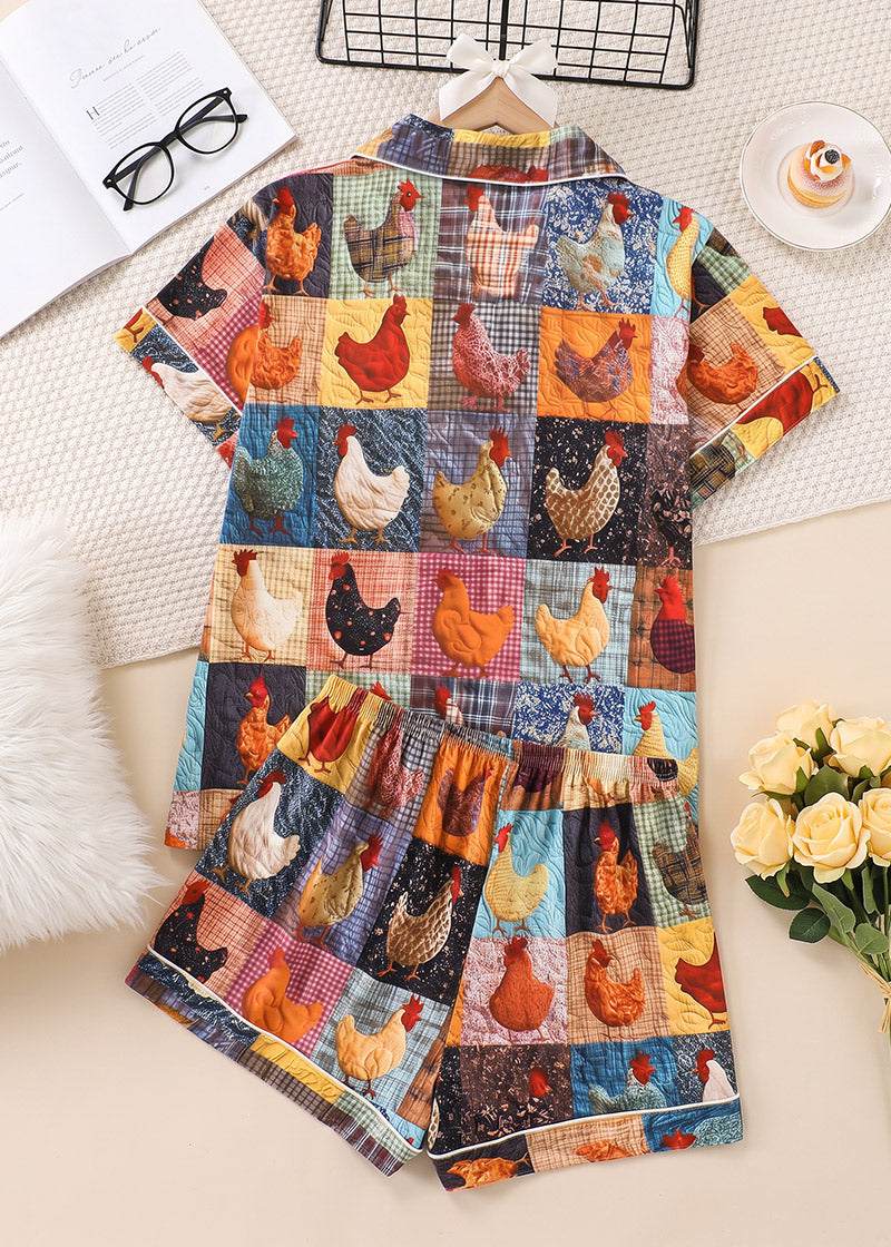 Women’s Check Print 2-Piece Pajama Set with Short & Long Sleeve Options