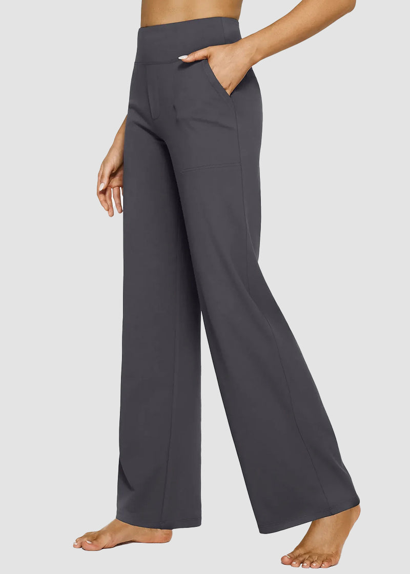 Women's Loose High-Waist Stretch Bootcut Work Leggings