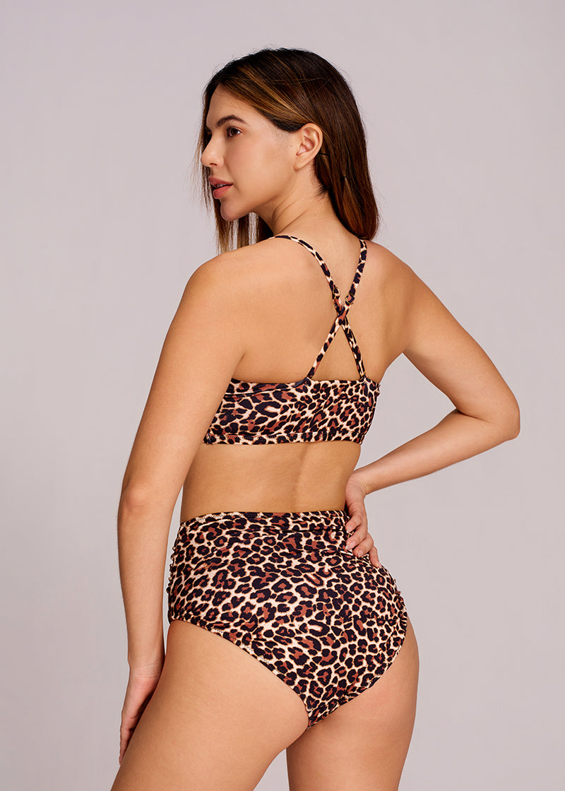 Ruched Tummy Control Bikini Set