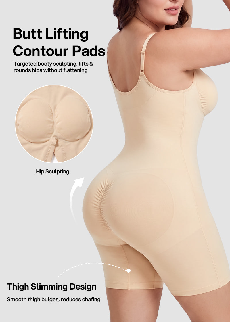 Seamless Tummy Control Zipper Bodysuit