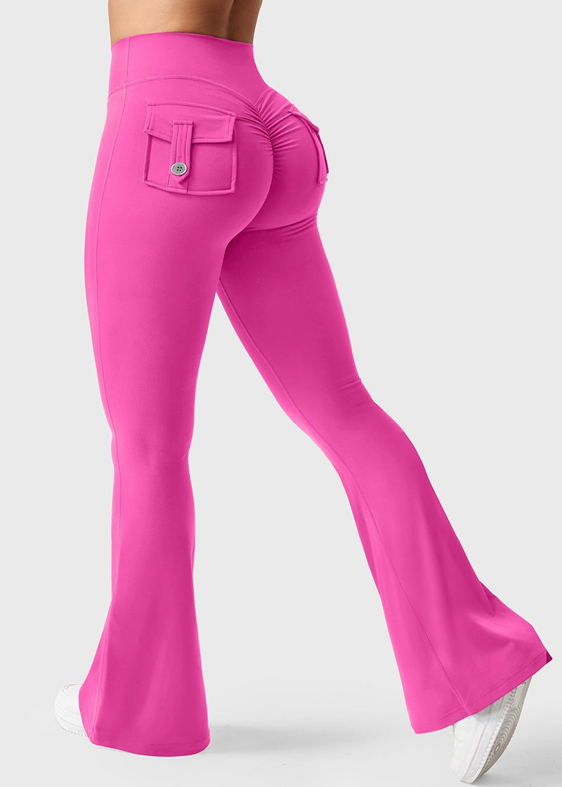Y2K High-Waisted Cargo Leggings with Butt-Lifting Fit & Pockets