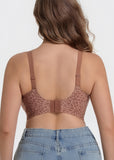 Wireless Leopard V-Neck Contour Bra