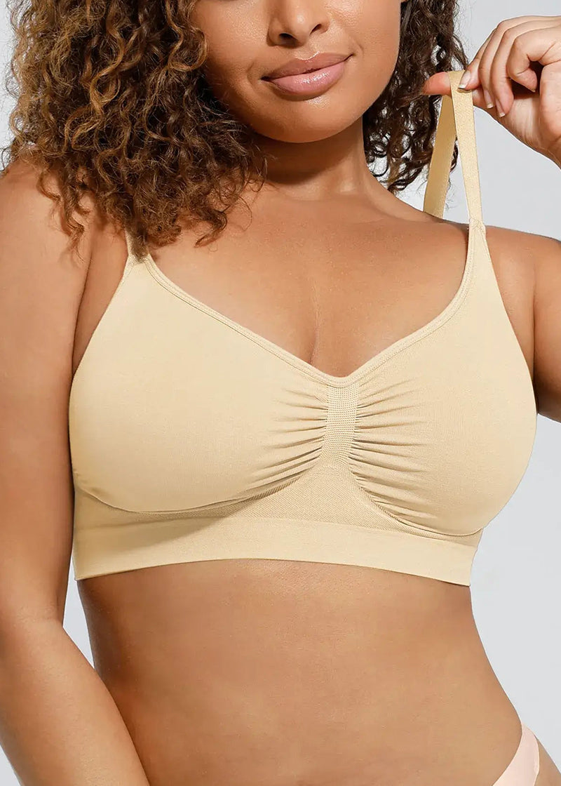 Full Coverage Comfort Wireless Sculpt Bra (2 Pcs)