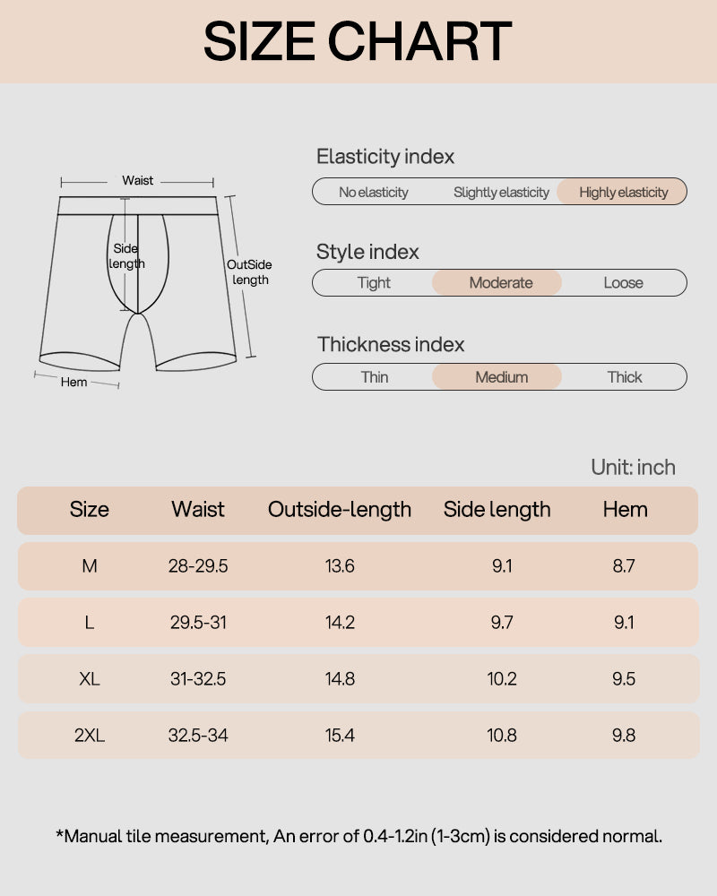 Men's Performance Mid-Rise Boxer Briefs - 5 Pack
