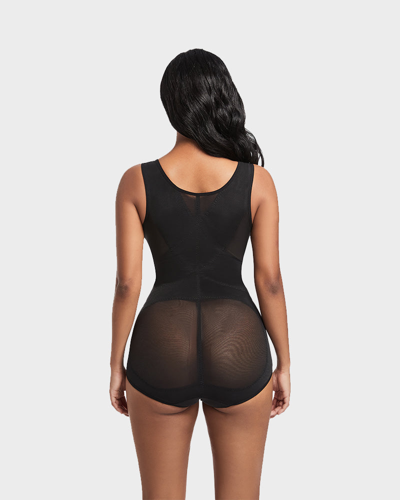 LilyLove® Open Bust Cross Compression Body Shaper