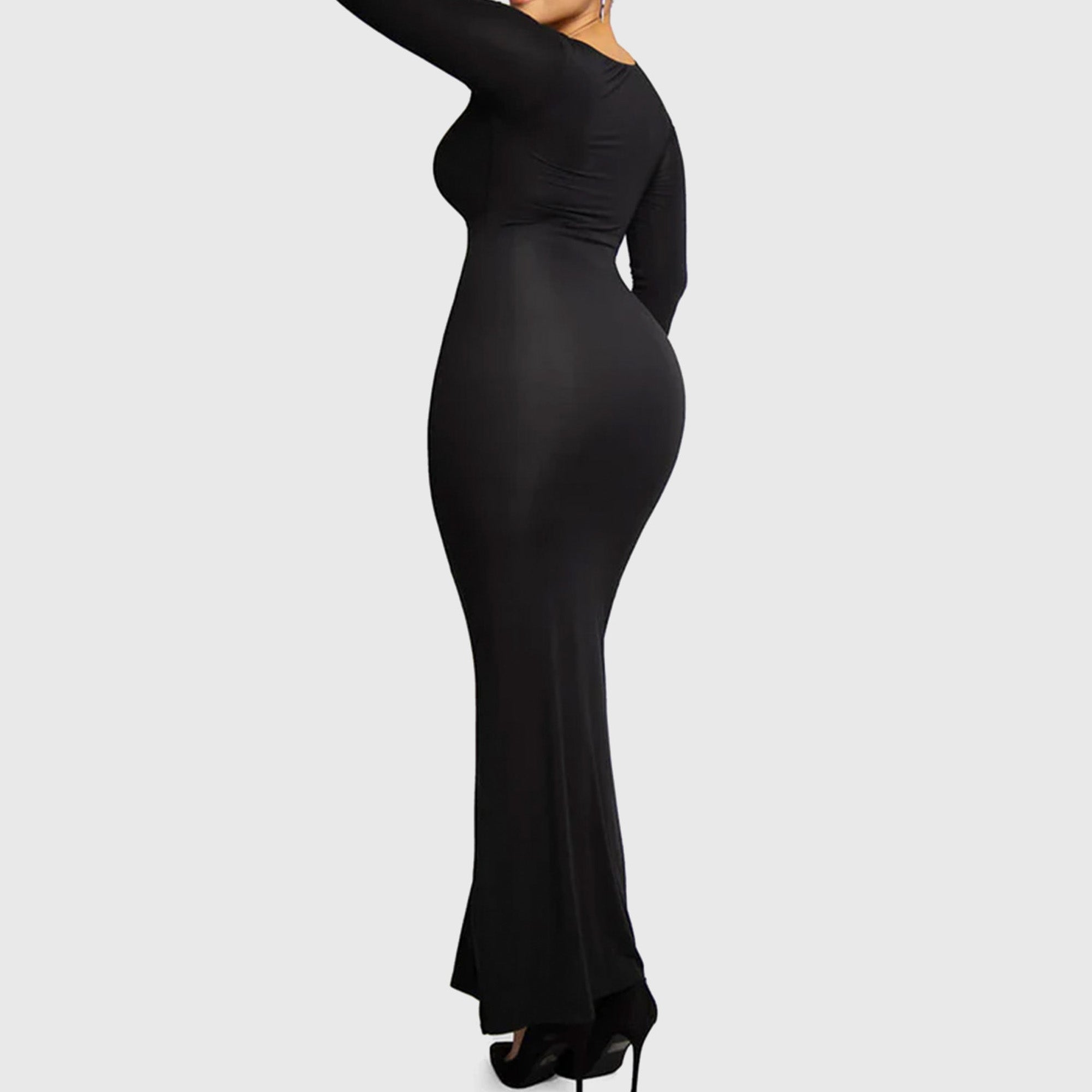 LilyLove® 2 in 1 360° Built-in Curvy Slim Tummy Compression Slimming Long Sleeve Shaper Dress