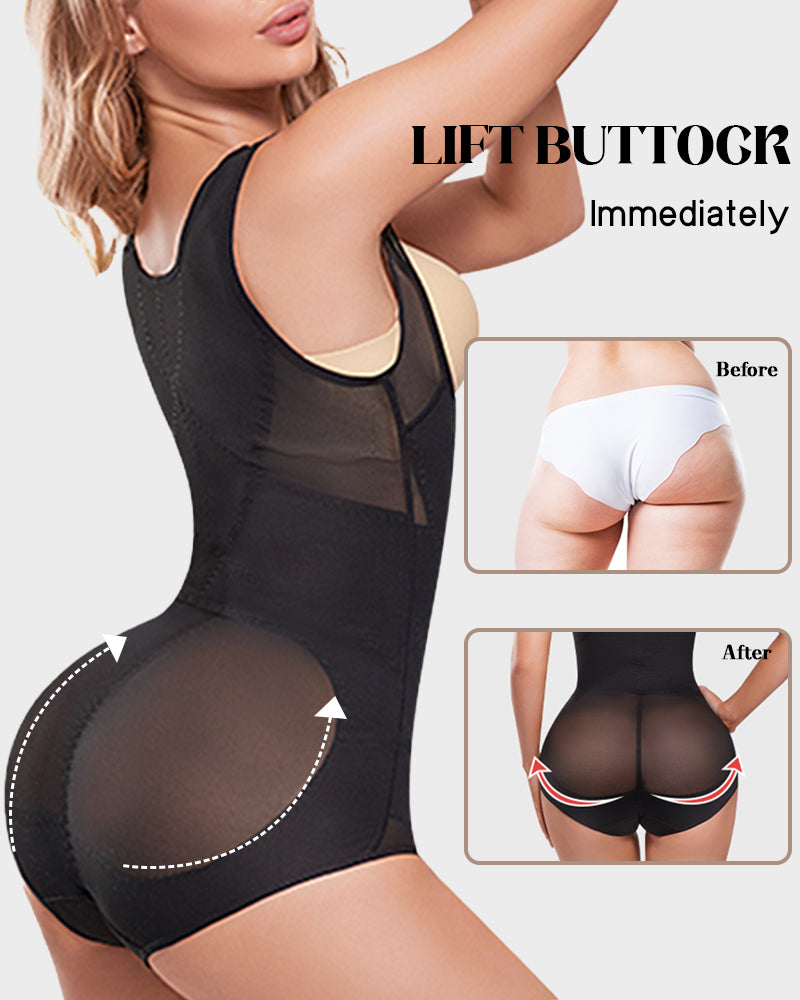 LilyLove® Open Bust Cross Compression Body Shaper