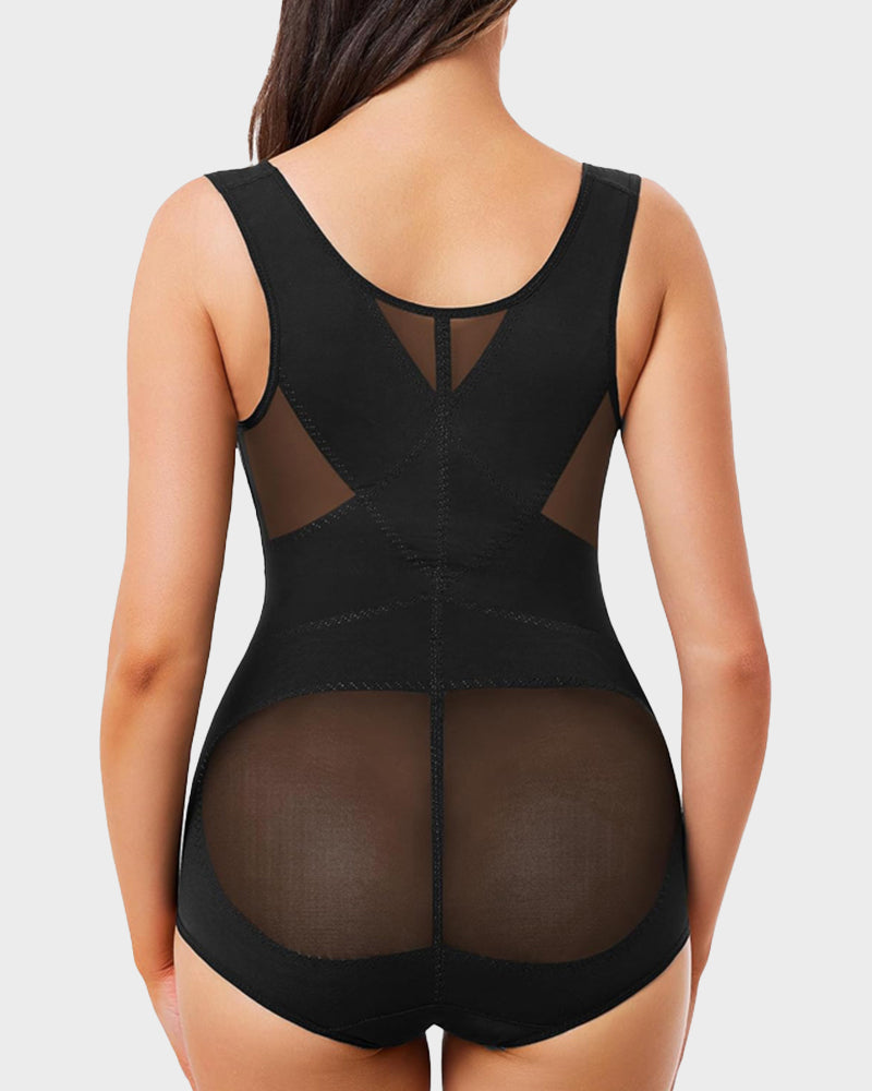 LilyLove® Open Bust Cross Compression Body Shaper