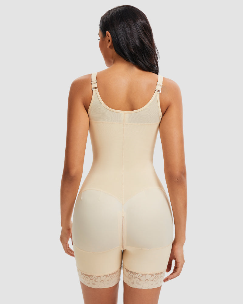 Tummy Control Butt Lifter Shaper with Zipper Crotch Fajas Colombianas