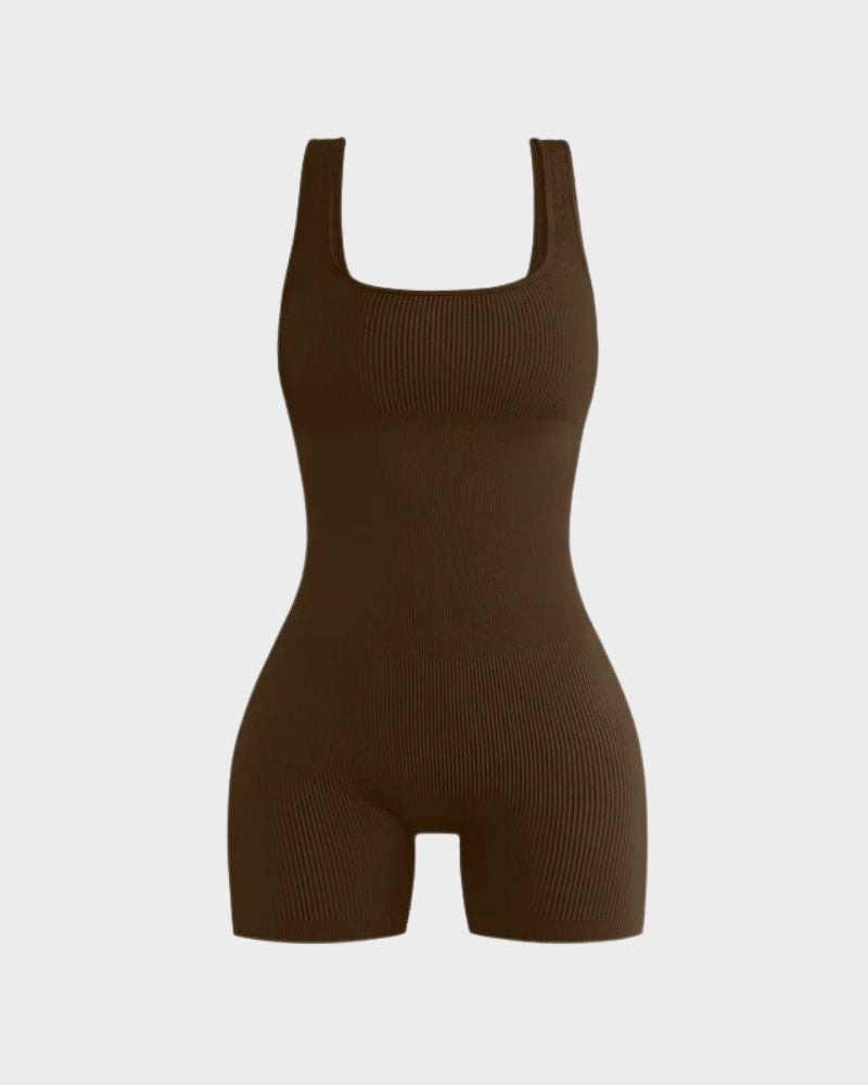 LilyLove® Ribbed Sleeveless Sport Bodysuit