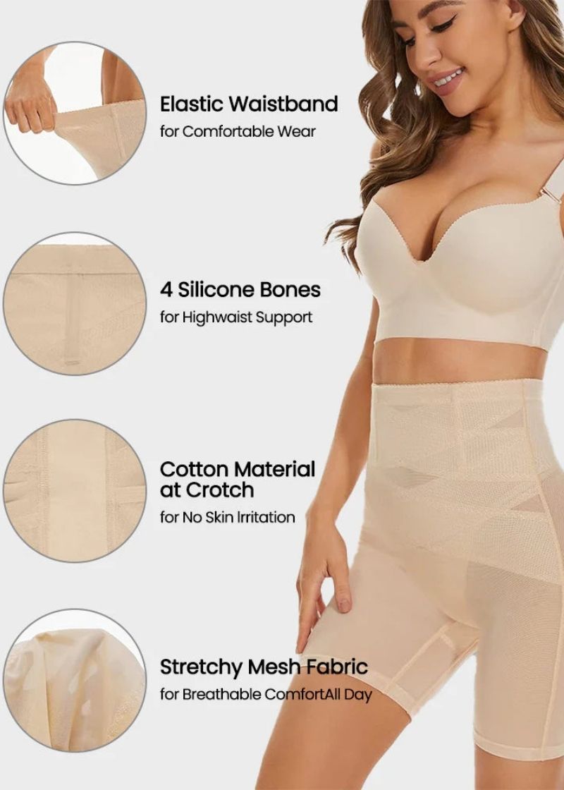 Mesh High Waist Shapewear Shorts
