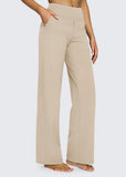 Women's Loose High-Waist Stretch Bootcut Work Leggings