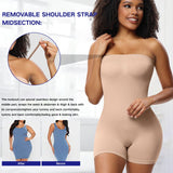 LilyLove® Strapless Slip Shapewear Bodysuit-Removable shoulder strap