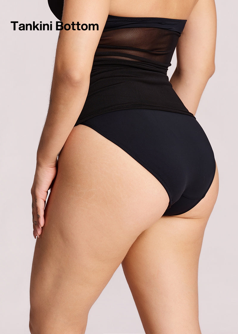 Ruched Halter Tankini Swimsuit