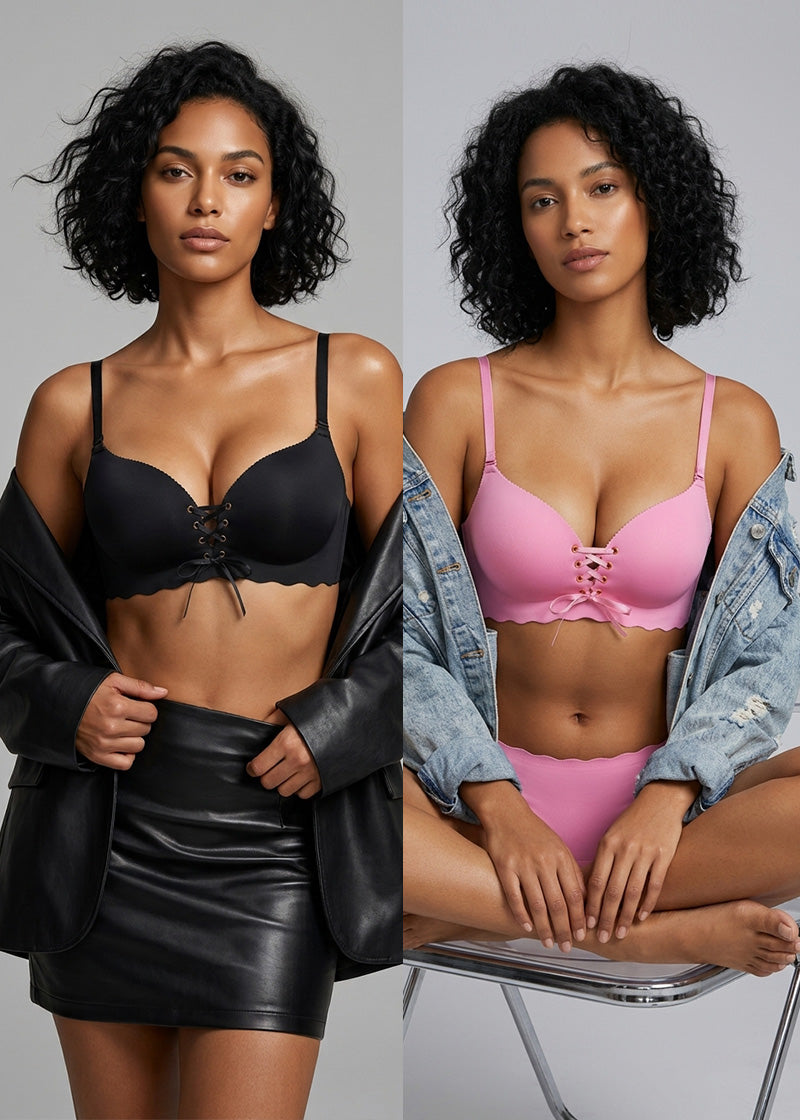 Women's Drawstring Push-Up Comfort Bra