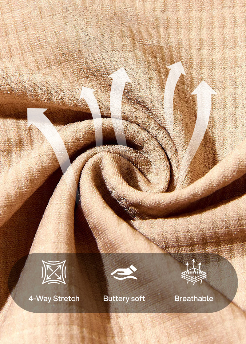 High-Waist Checkered Sculpting Panties (6 Pack)