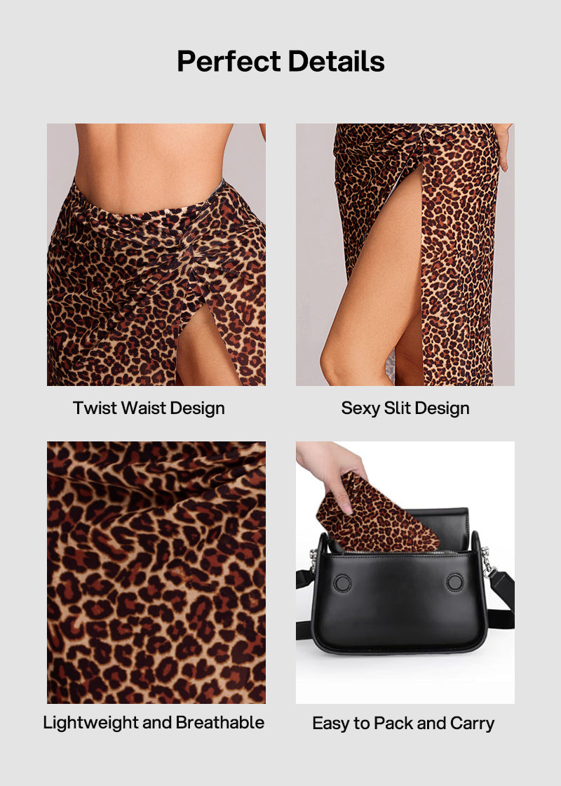 Lightweight Breathable Mesh Sarong Cover-Up