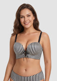 Lace-Up Padded Push-Up Bra