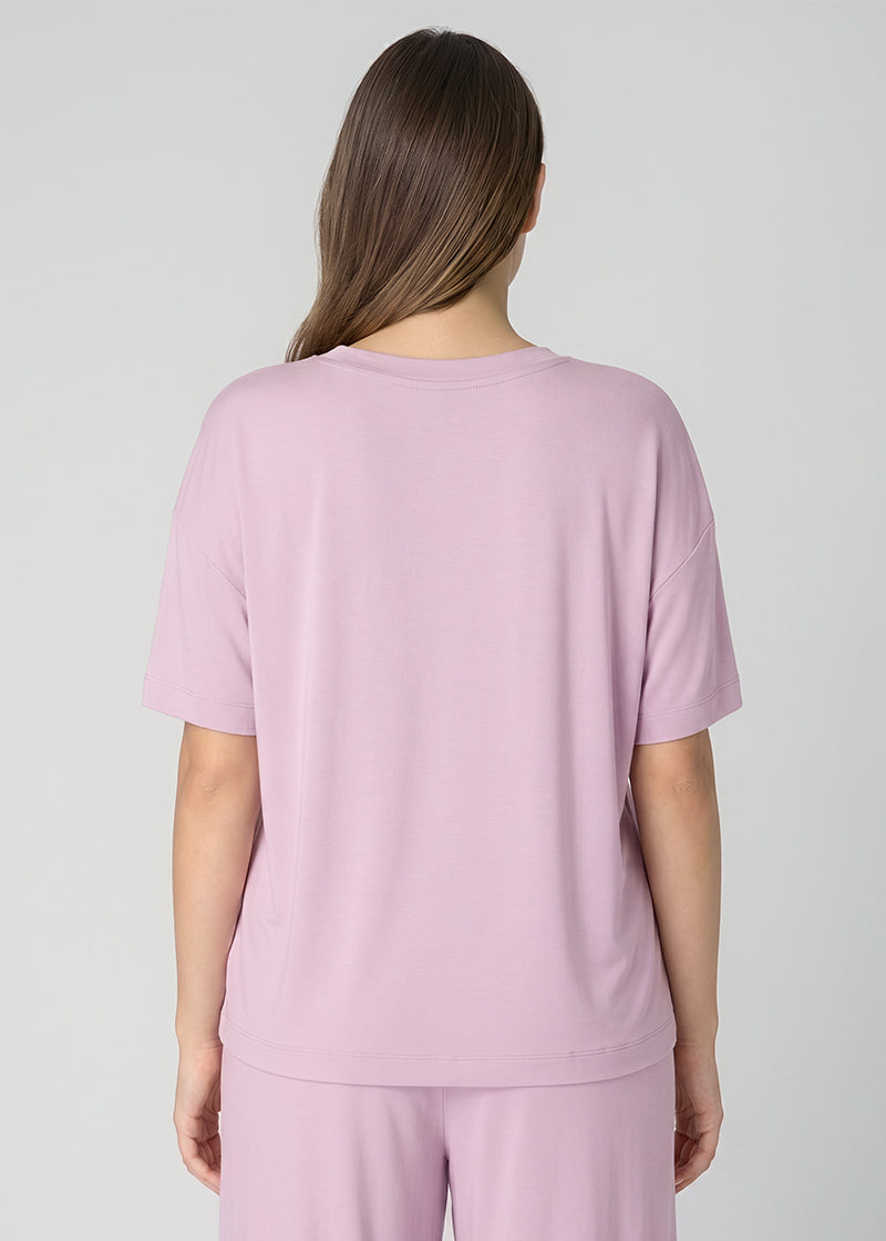 Women's Breathable Pajama Set with T-Shirt & Pocket Pants