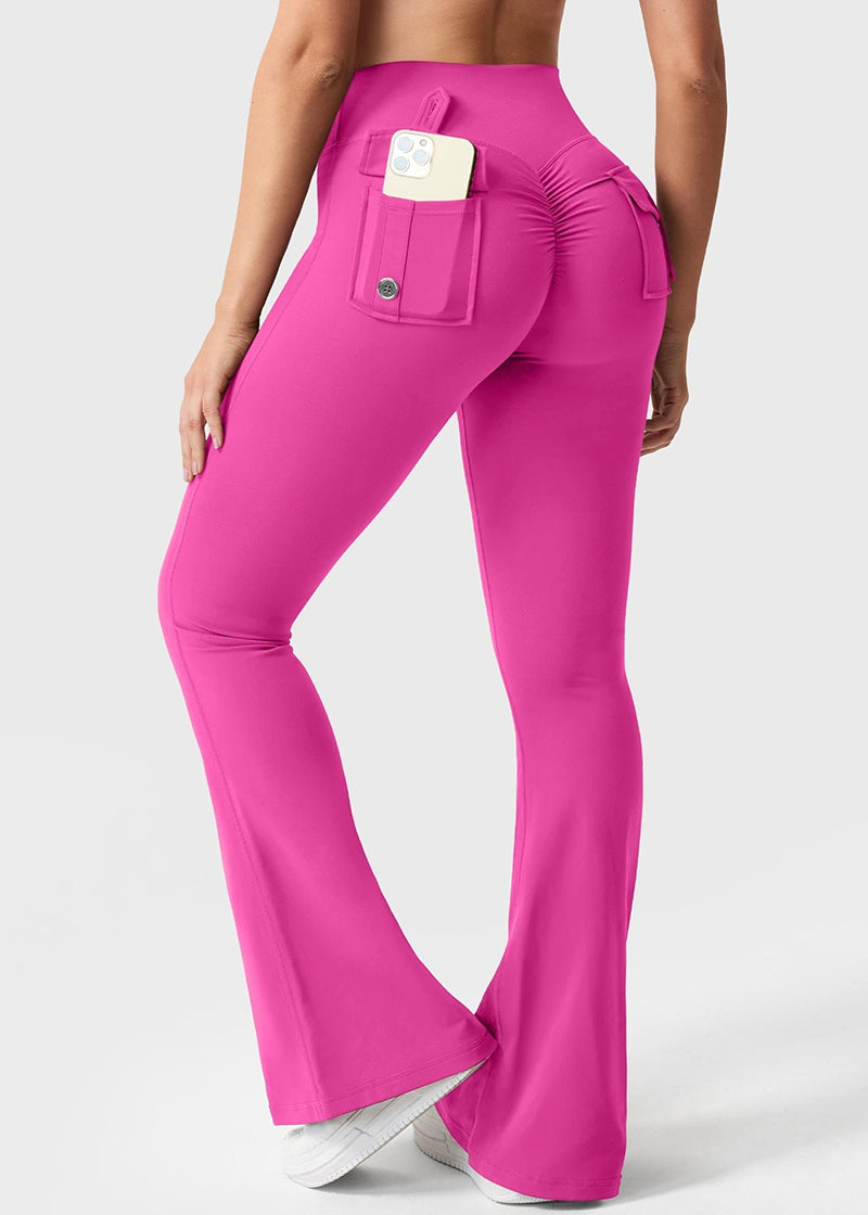 Y2K High-Waisted Cargo Leggings with Butt-Lifting Fit & Pockets