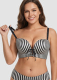 Lace-Up Padded Push-Up Bra