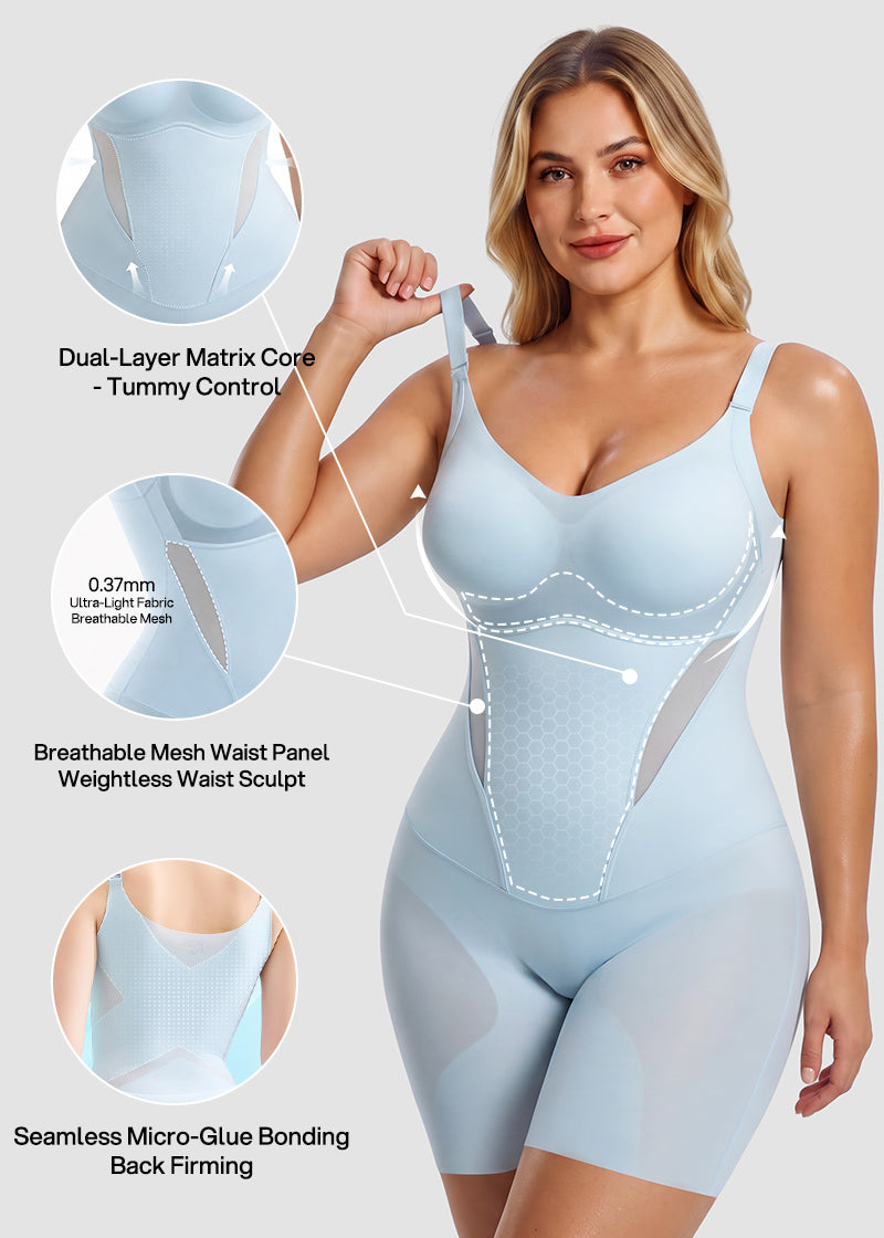 Ultra-Thin Tummy Control Butt Lifter Seamless Body Shaper