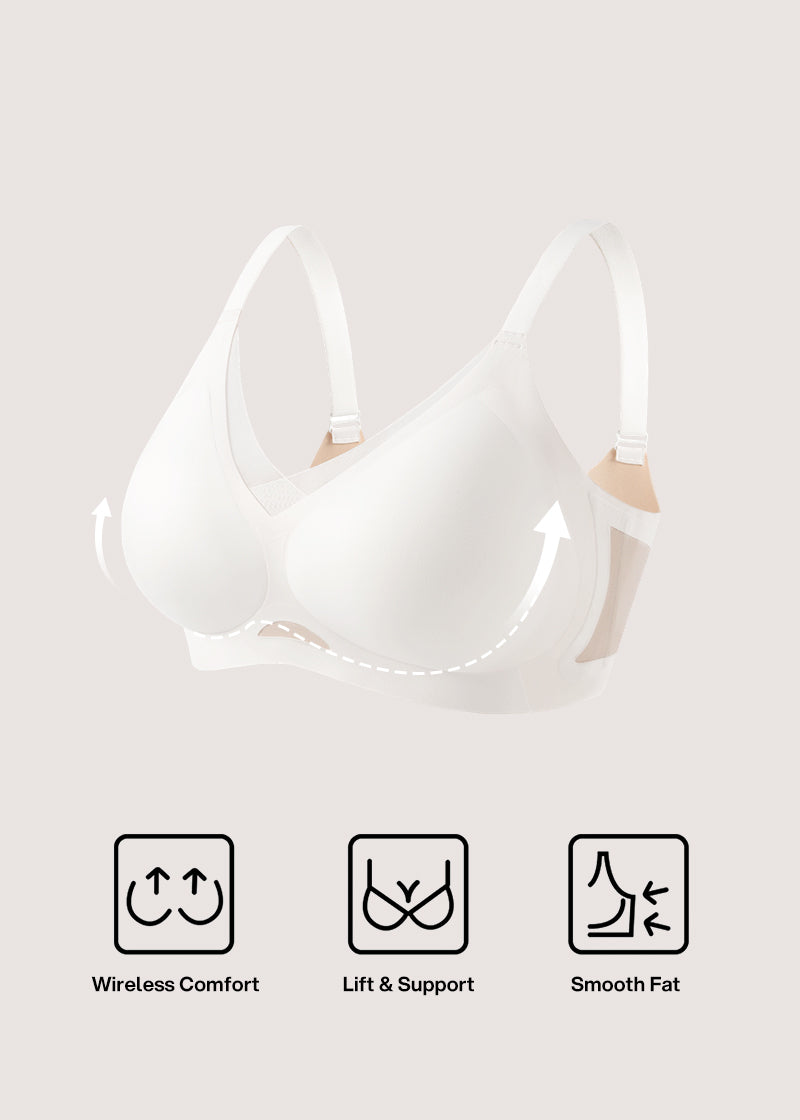 Comfort Mesh Crossover Wireless Bra