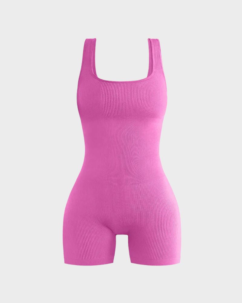 LilyLove® Ribbed Sleeveless Sport Bodysuit