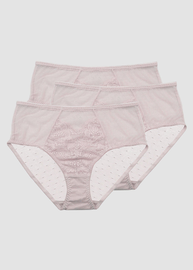 Enchant Floral Lace Brief Underwear (3 Pack)