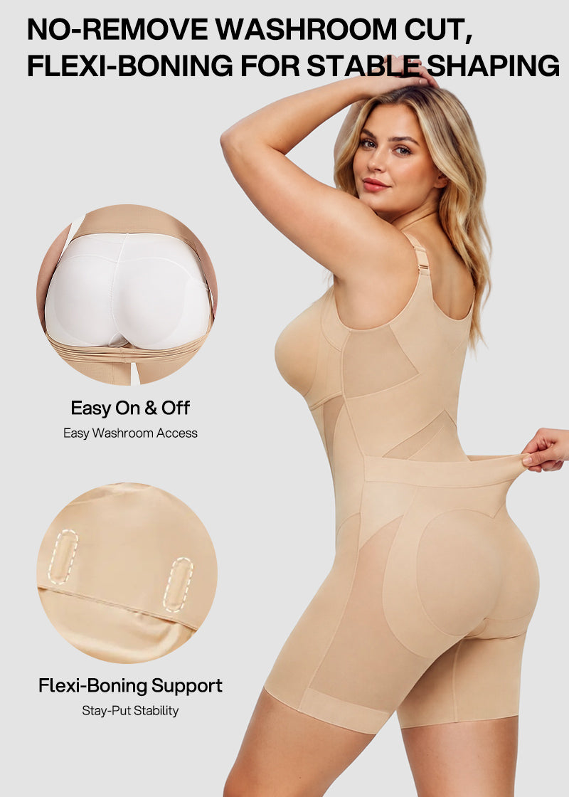 Ultra-Thin Tummy Control Butt Lifter Seamless Body Shaper