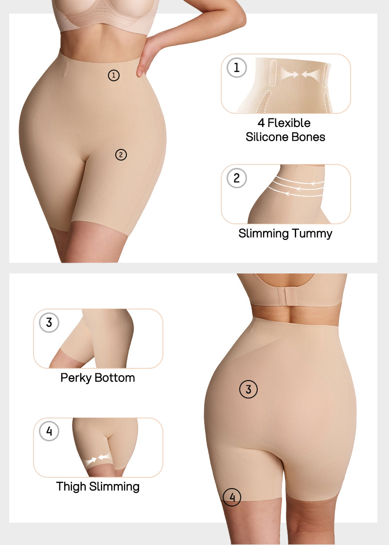 Cooling High-Waist Sculpting Shapewear Shorts