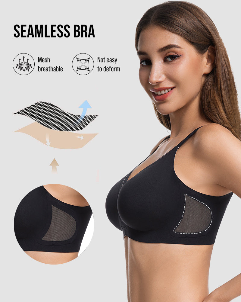 Comfort Mesh Crossover Wireless Bra