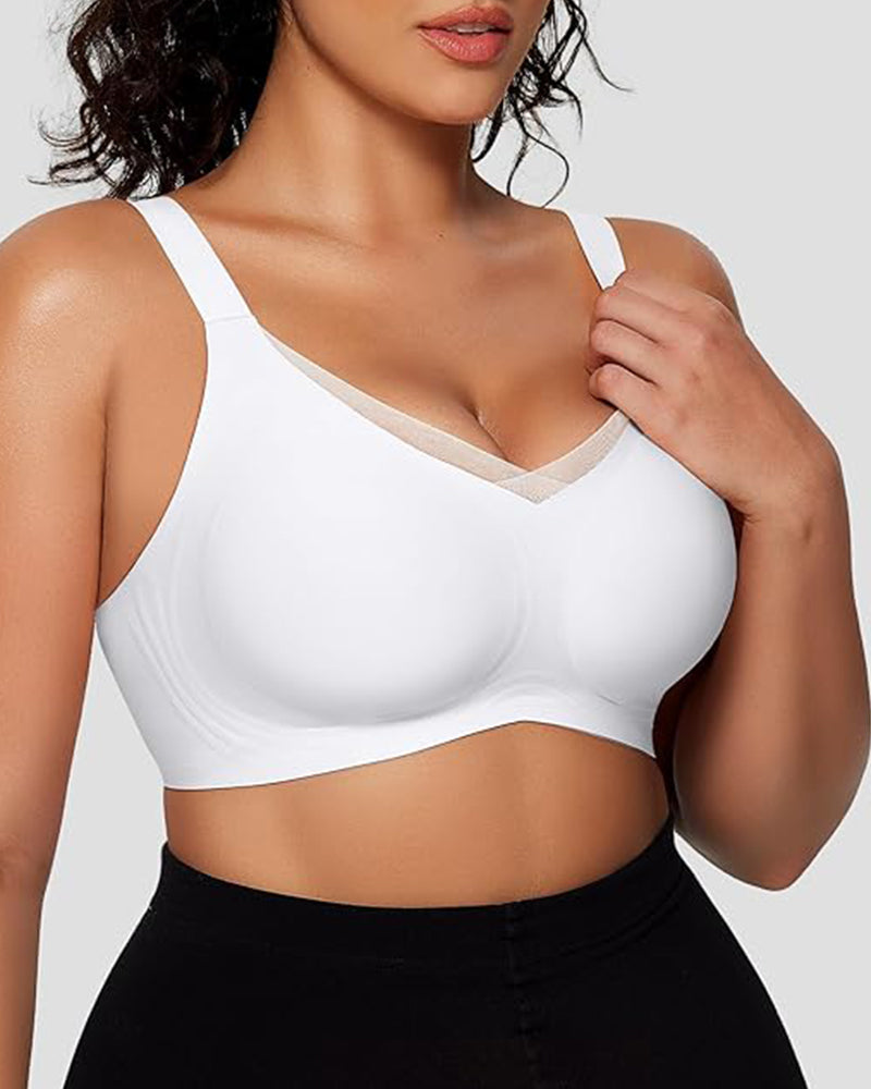 Smoothing Full Coverage Mesh Wireless Bra