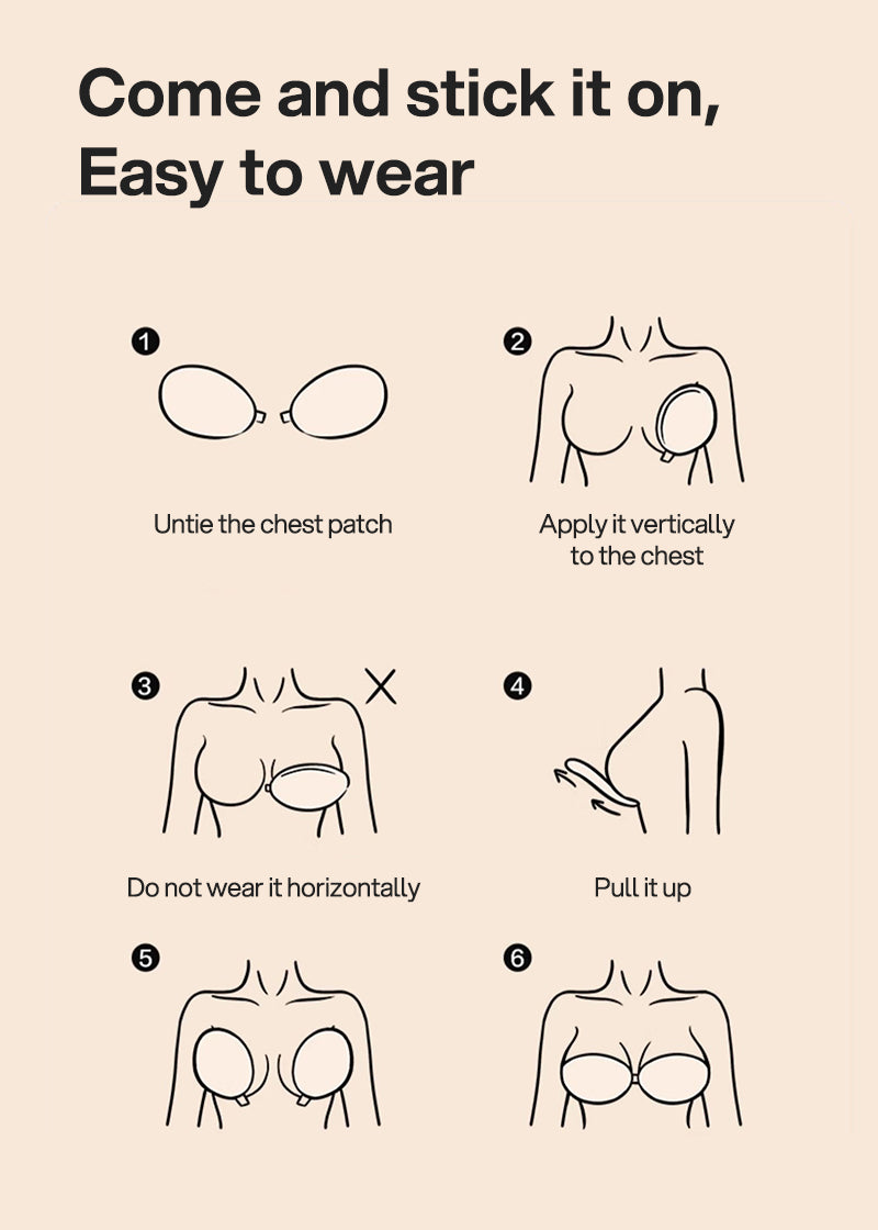 Invisible Strapless Backless Sticky Bra