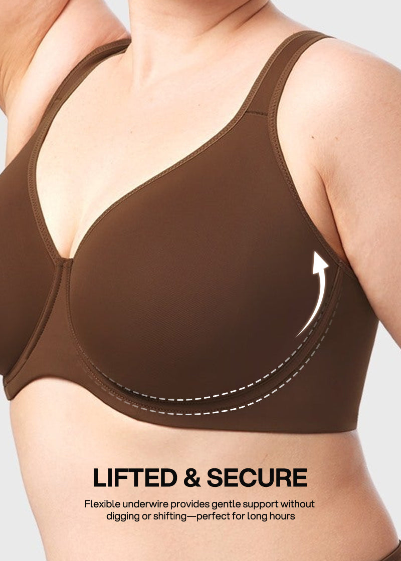 Soft Plus Size Full Coverage Unlined Minimizer Bra