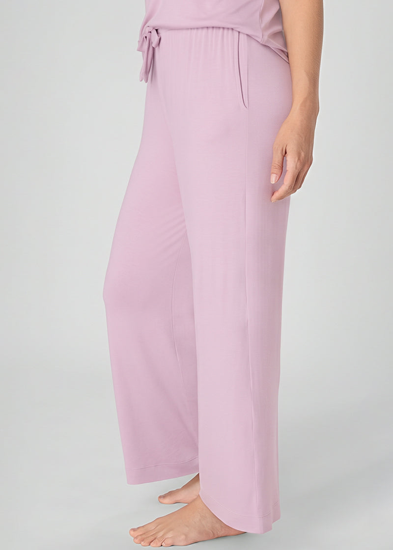 Women's Breathable Pajama Set with T-Shirt & Pocket Pants