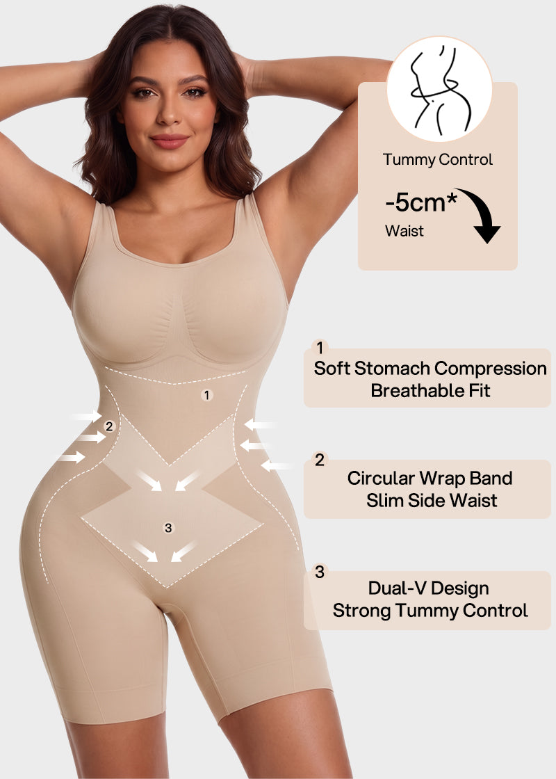 Tummy Control Butt Lifter Faja Bodysuit – Back Support Shapewear