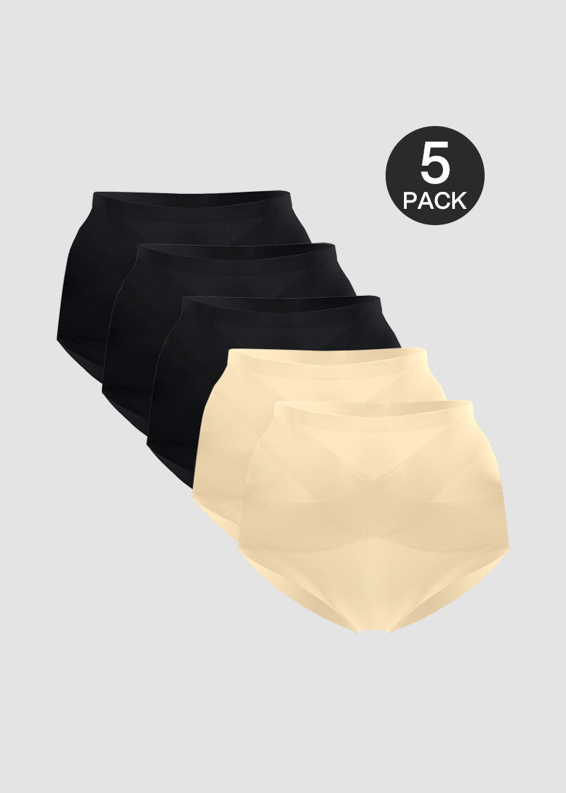 Seamless High-Waist Shaping Panty(5 Pack)