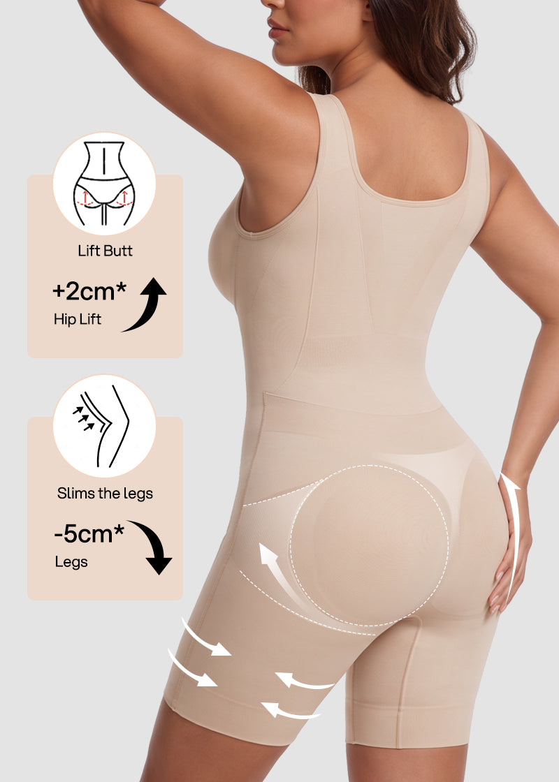 Tummy Control Butt Lifter Faja Bodysuit – Back Support Shapewear