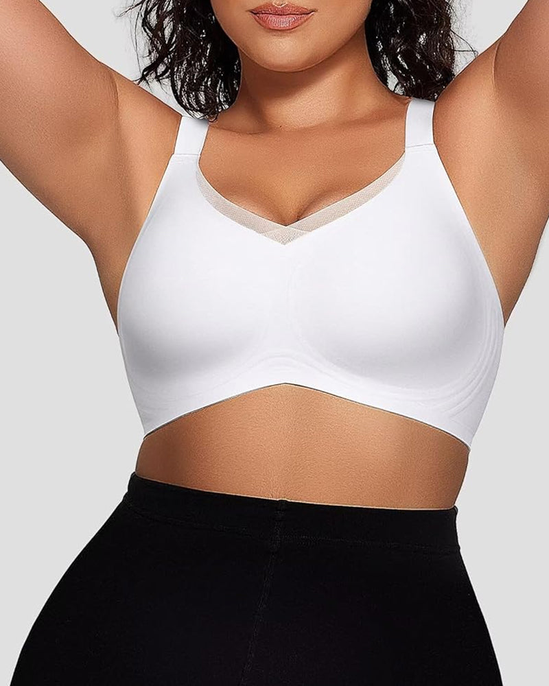 Smoothing Full Coverage Mesh Wireless Bra