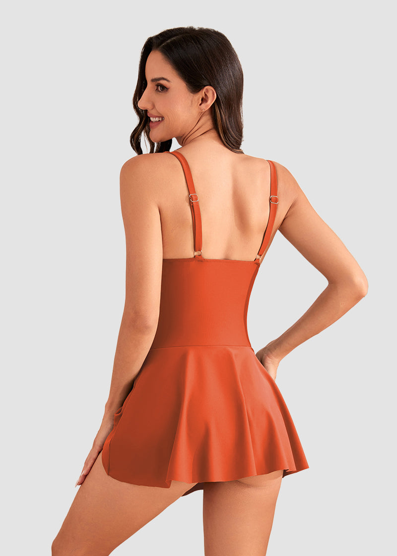 Floral Print Tummy Control Swimdress