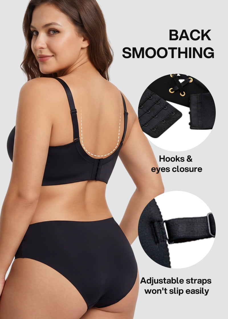 Lace-Up Padded Push-Up Bra