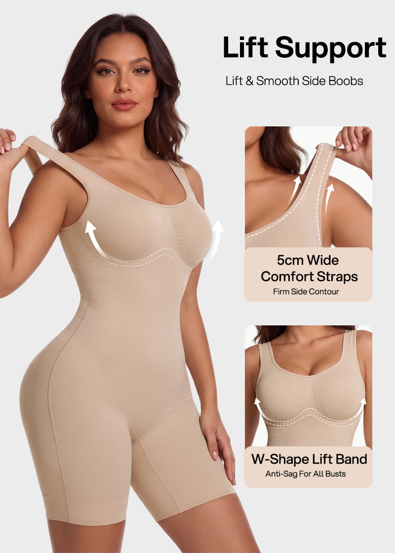 Tummy Control Butt Lifter Faja Bodysuit – Back Support Shapewear