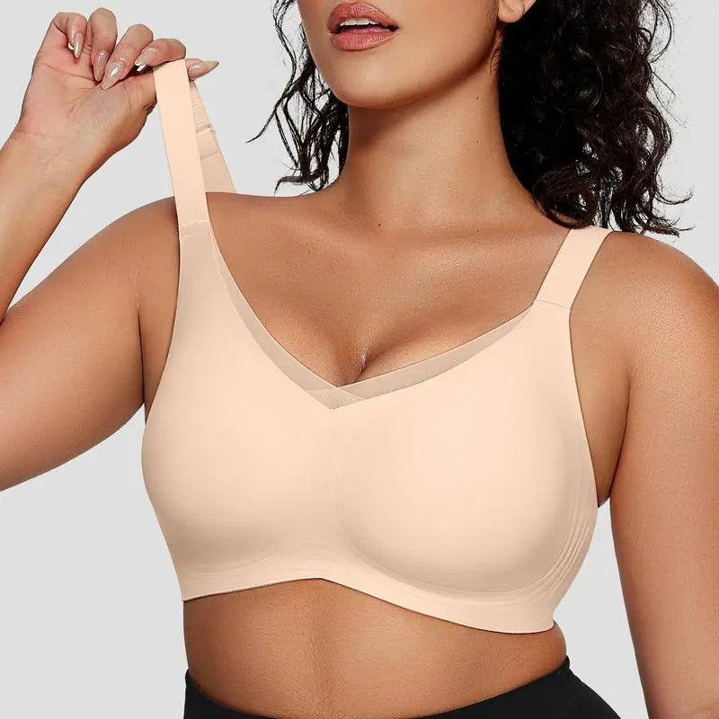 Smoothing Full Coverage Mesh Wireless Bra