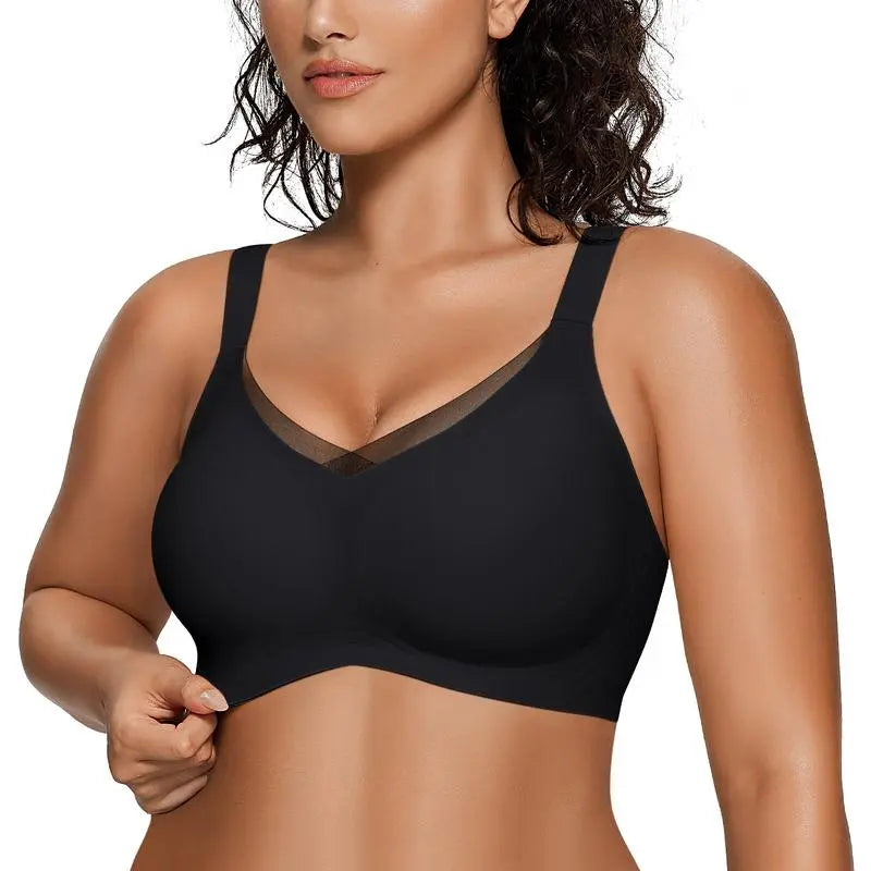 Smoothing Full Coverage Mesh Wireless Bra