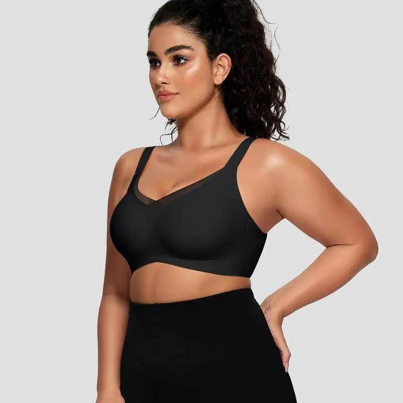 Smoothing Full Coverage Mesh Wireless Bra