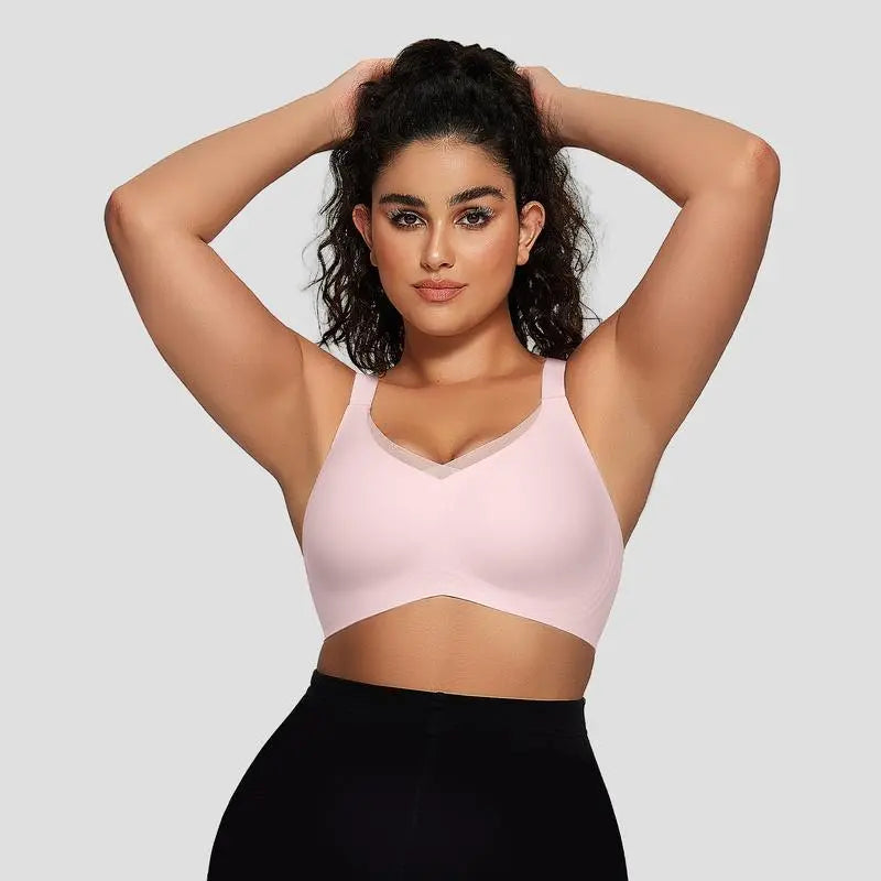 Smoothing Full Coverage Mesh Wireless Bra